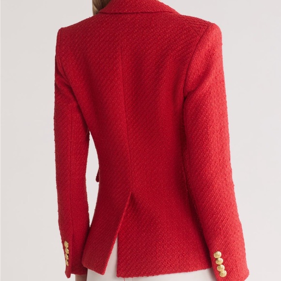 NWT Veronica Beard Nantucket Red Tweed Dickey Cutaway Blazer Jacket Size 8 - Picture 2 of 13